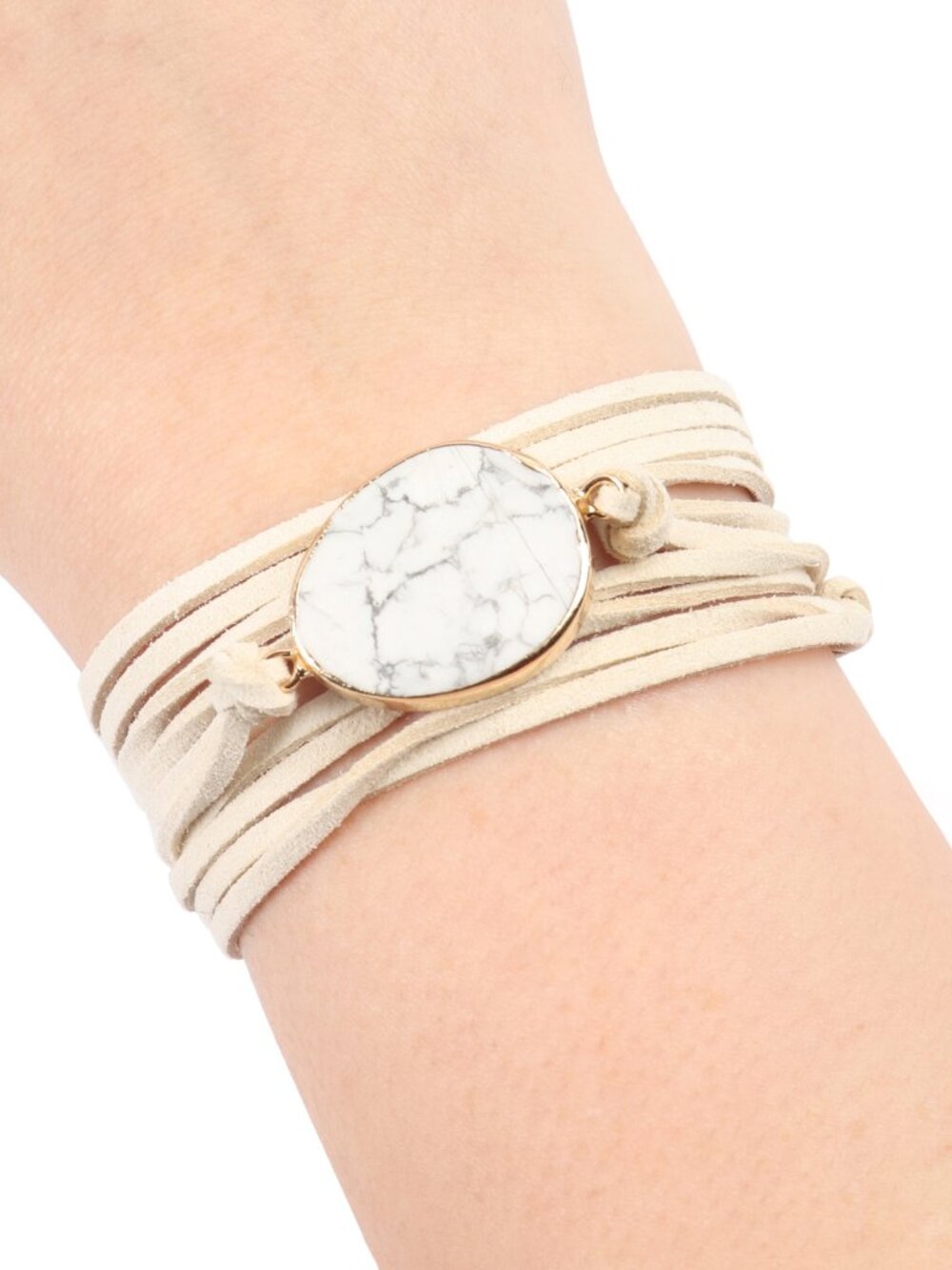 Howlite Wrap Bracelet